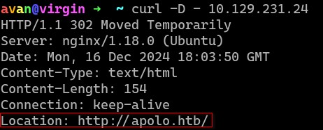 nmap scan d&rsquo;apolo